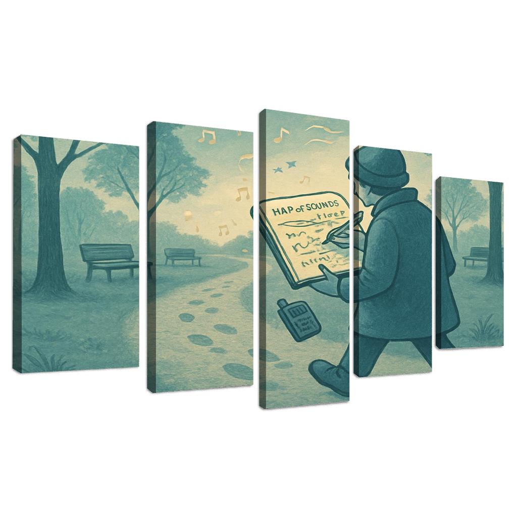 Soundscape Walk Mapping wall art