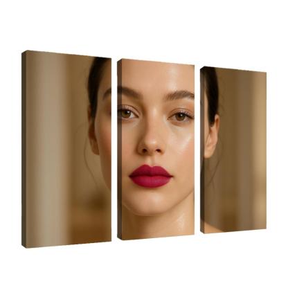 Glass Skin Velvet Lips Contrast Look framed paintings