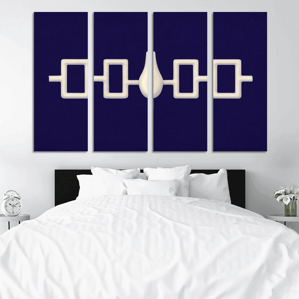 Hiawatha Wampum Symbol The Flag Of The Iroquois Confederacy wall decor