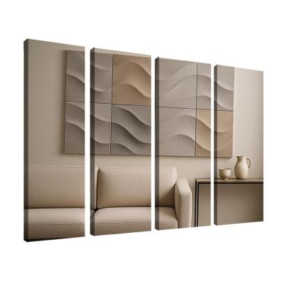 Sculptural Acoustic Felt Wall Panels In Soft Relief framed paintings