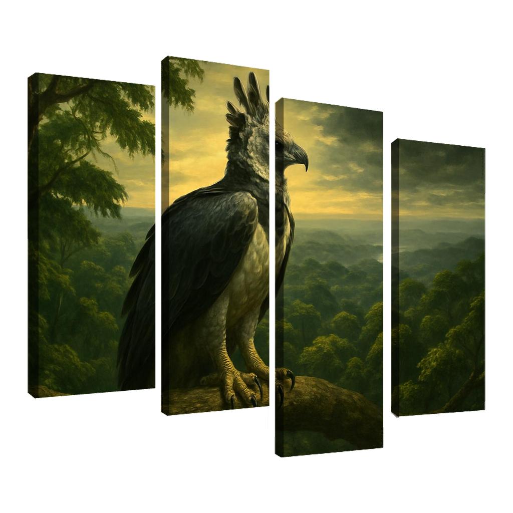 The Regal Harpy Eagle Above The Amazon Canopy oil paintings frame