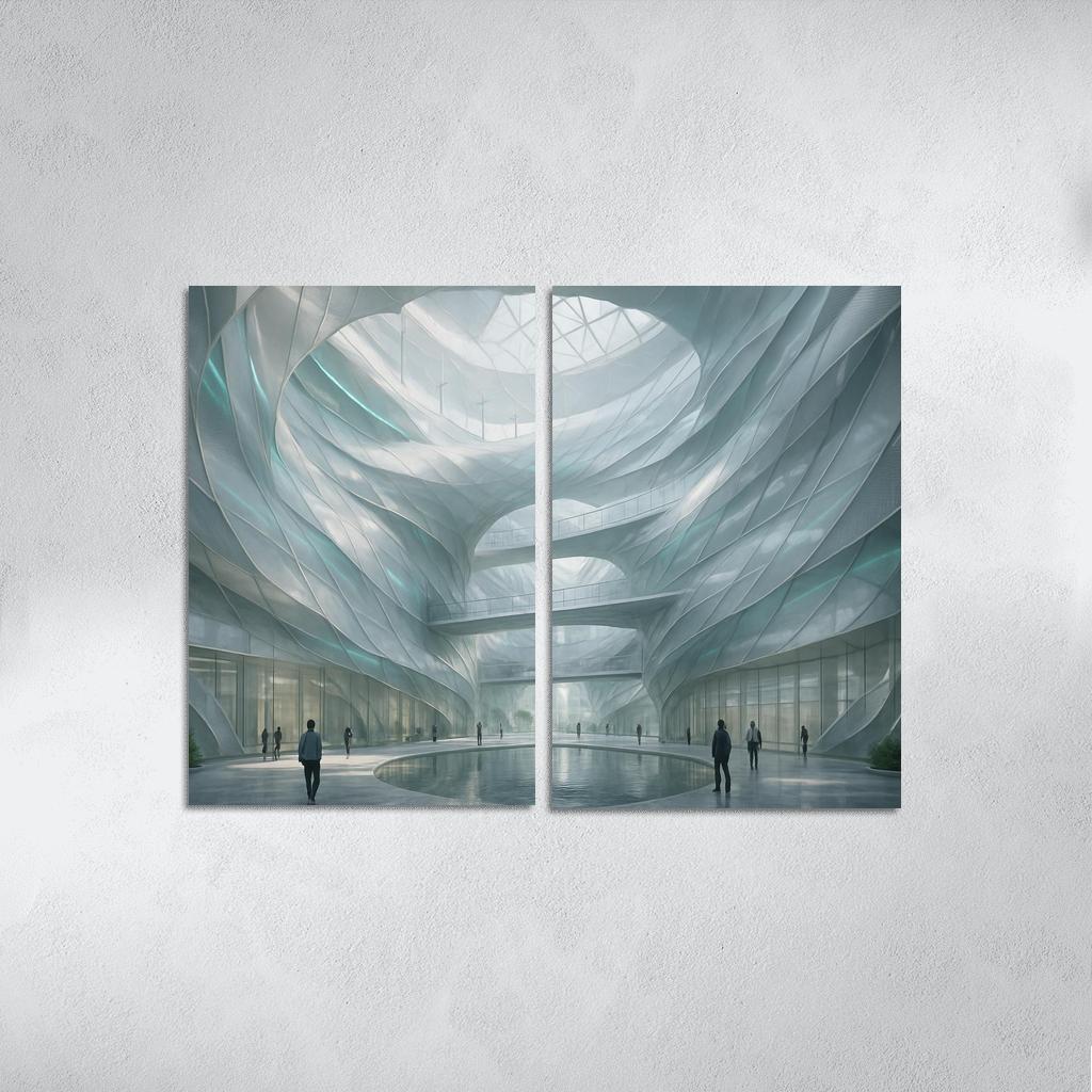 Kinetic Wind Veil Atrium decor