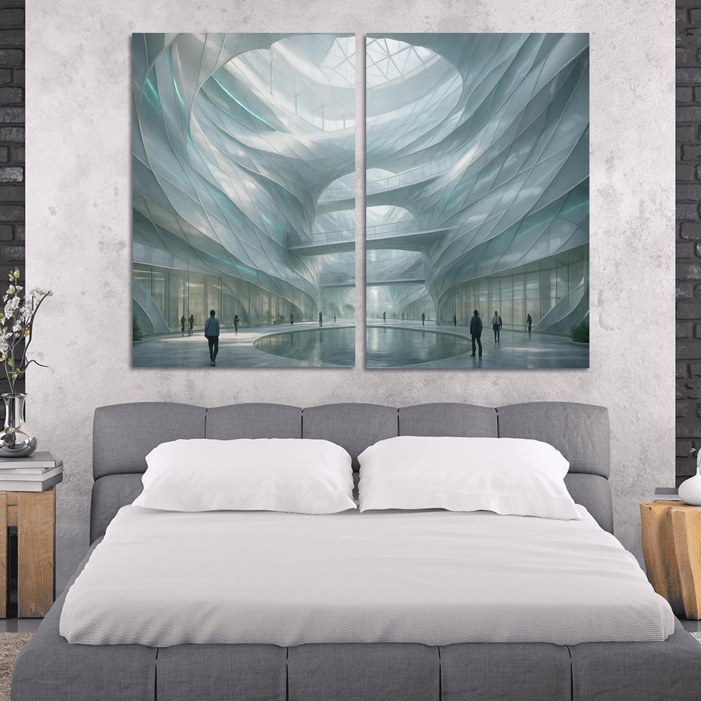 Kinetic Wind Veil Atrium decor