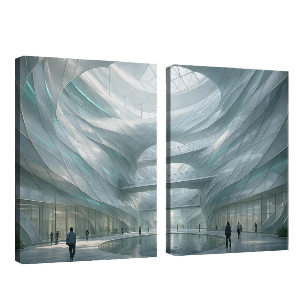 Kinetic Wind Veil Atrium decor