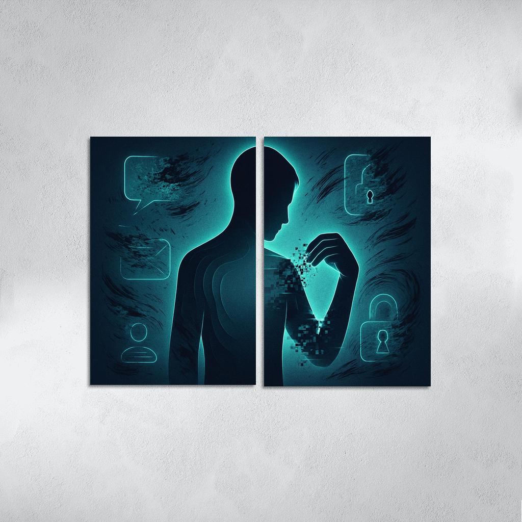 The Right To Be Forgotten custom paintings frame