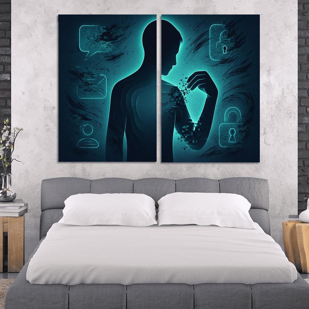 The Right To Be Forgotten custom paintings frame