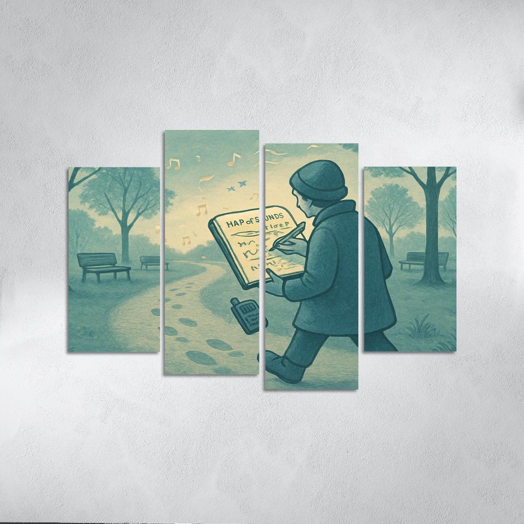 Soundscape Walk Mapping wall art