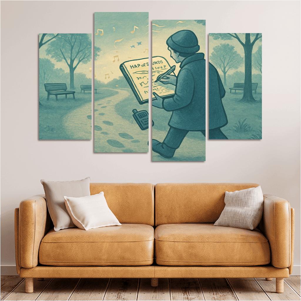 Soundscape Walk Mapping wall art