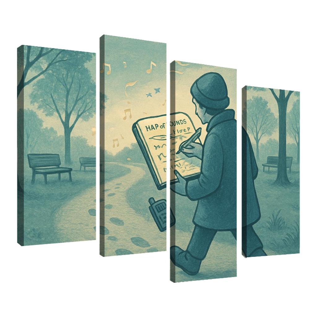 Soundscape Walk Mapping wall art