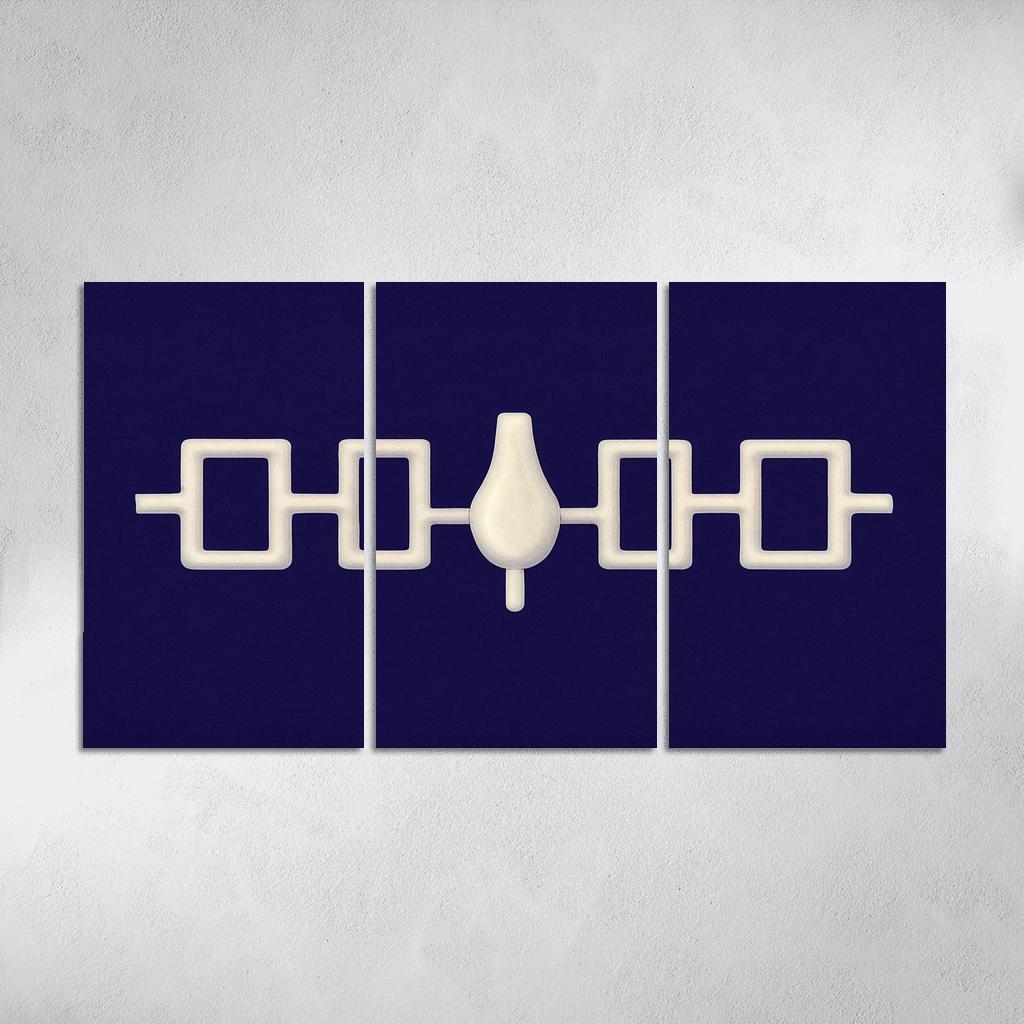 Hiawatha Wampum Symbol The Flag Of The Iroquois Confederacy wall decor