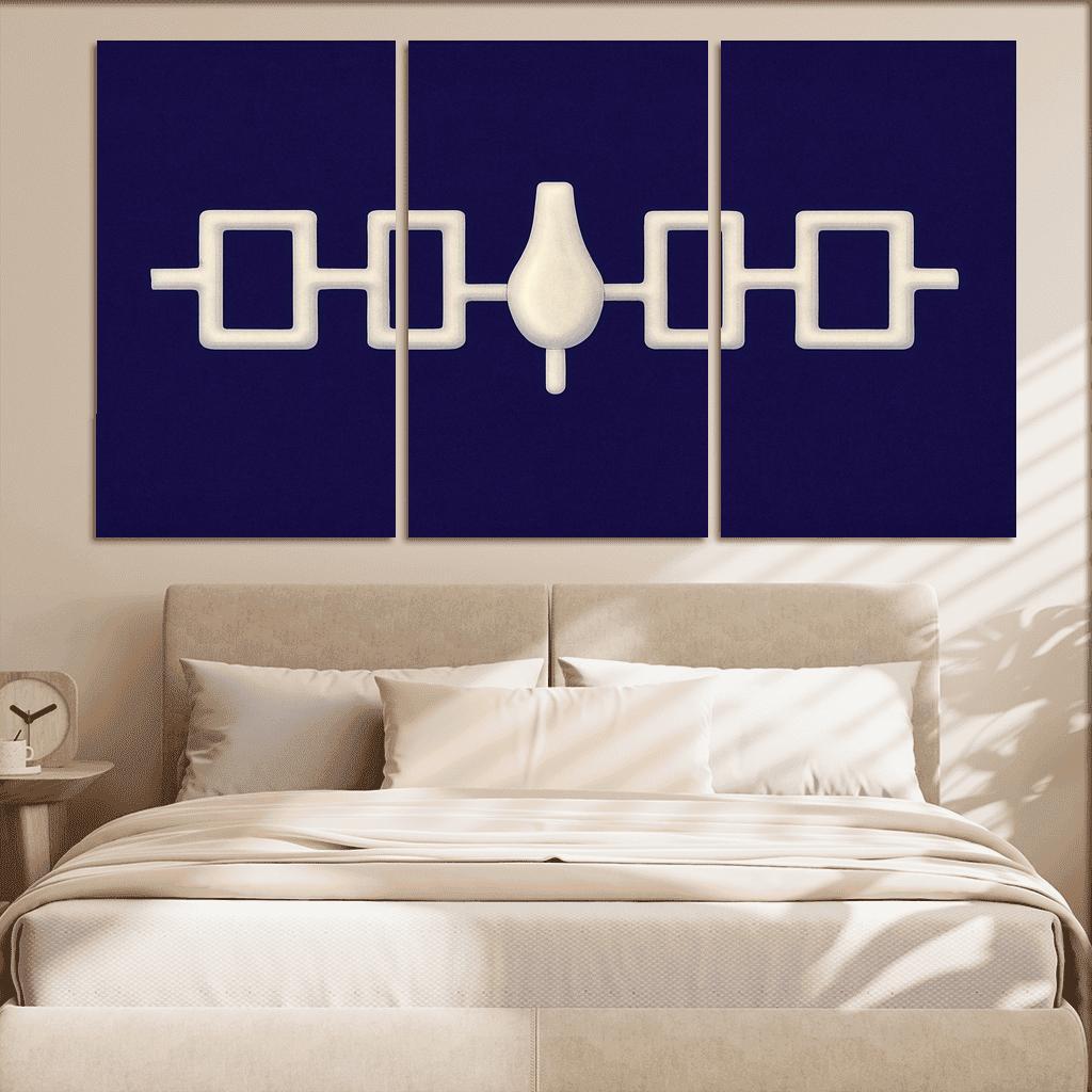 Hiawatha Wampum Symbol The Flag Of The Iroquois Confederacy wall decor