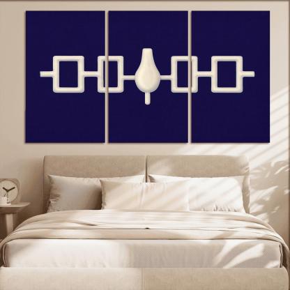 Hiawatha Wampum Symbol The Flag Of The Iroquois Confederacy wall decor