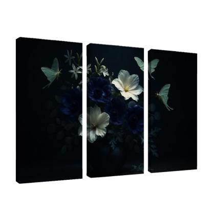 Nocturne Botanicals Moonlit Moths And Night Blooms abstract paintings frame