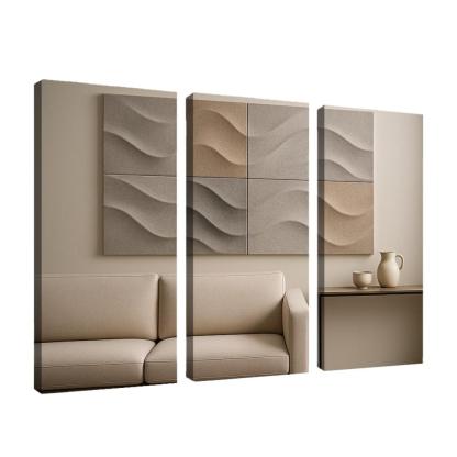 Sculptural Acoustic Felt Wall Panels In Soft Relief framed paintings