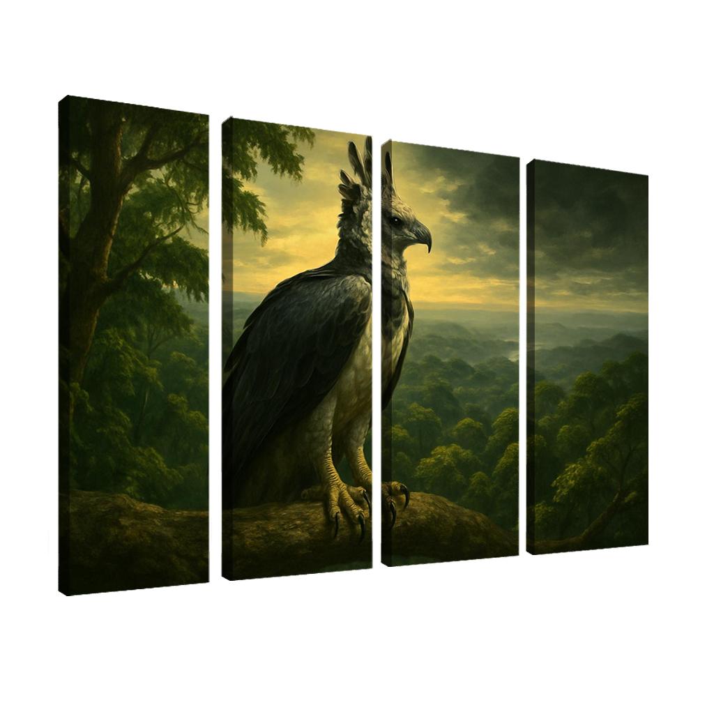 The Regal Harpy Eagle Above The Amazon Canopy oil paintings frame