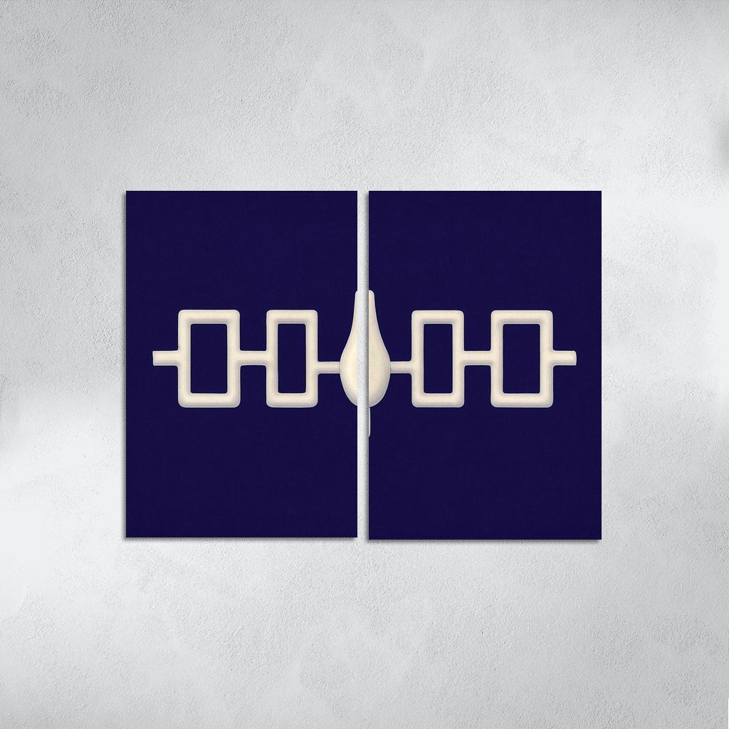 Hiawatha Wampum Symbol The Flag Of The Iroquois Confederacy wall decor