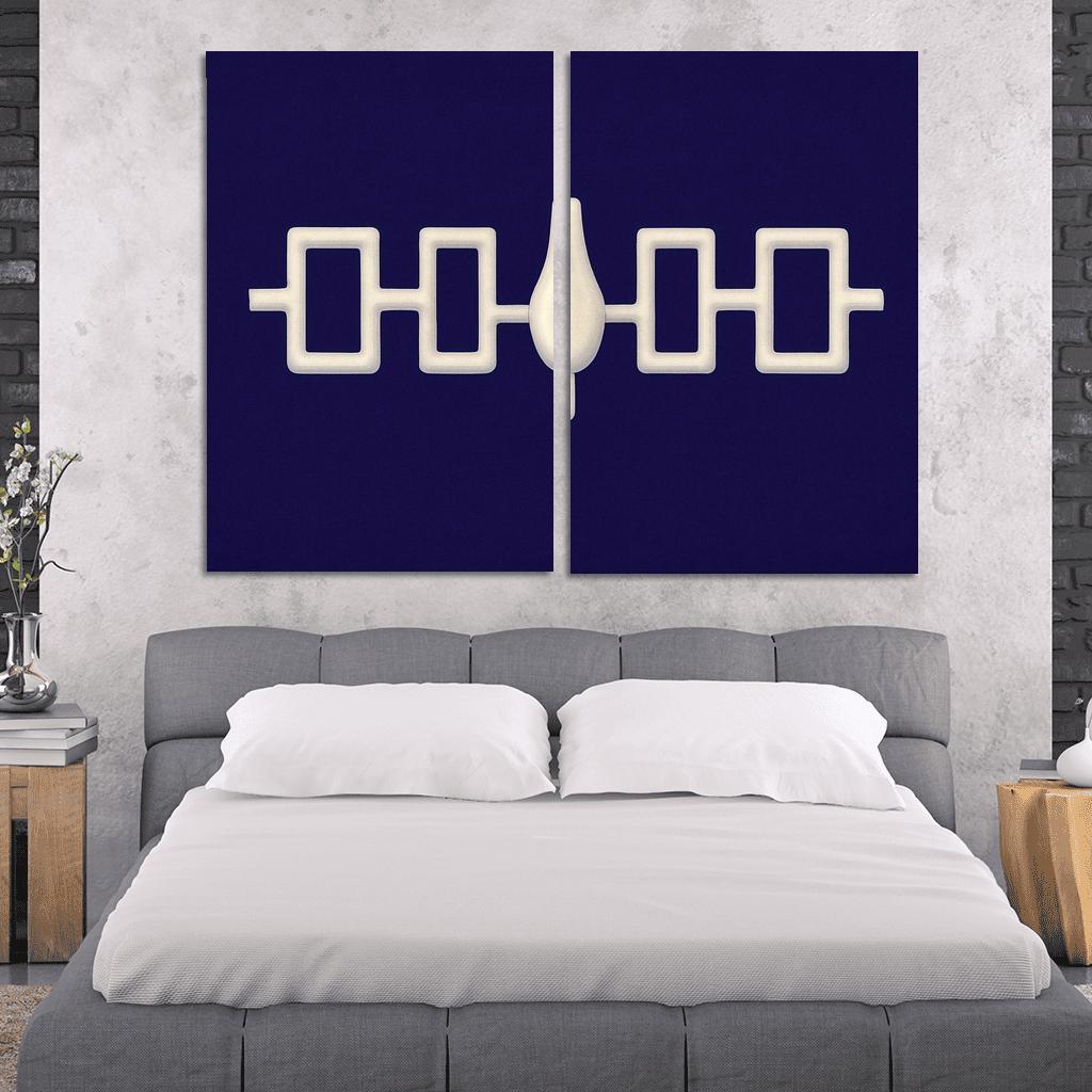 Hiawatha Wampum Symbol The Flag Of The Iroquois Confederacy wall decor