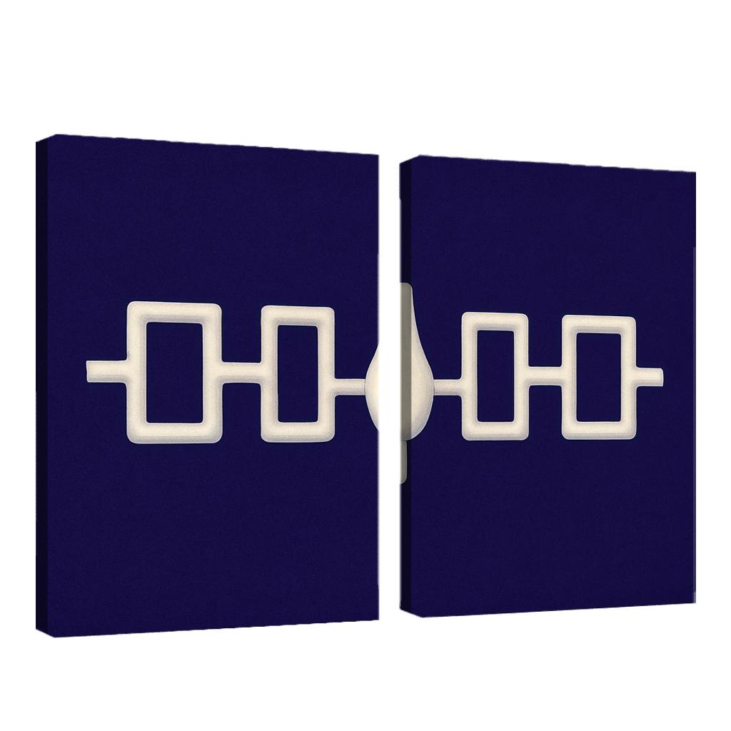 Hiawatha Wampum Symbol The Flag Of The Iroquois Confederacy wall decor