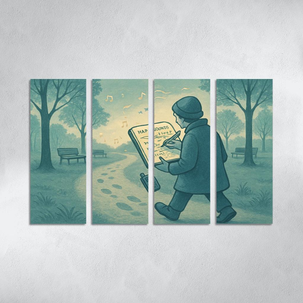 Soundscape Walk Mapping wall art