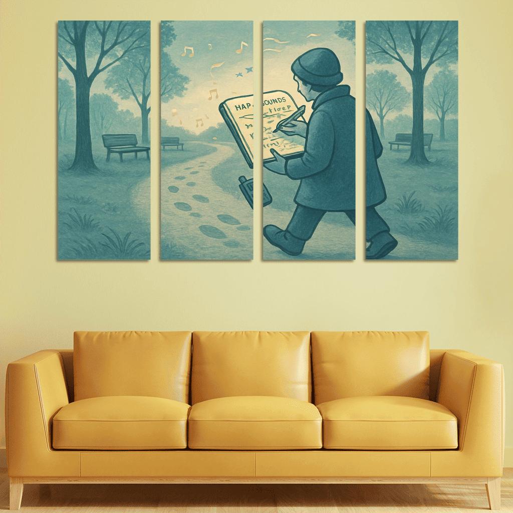 Soundscape Walk Mapping wall art