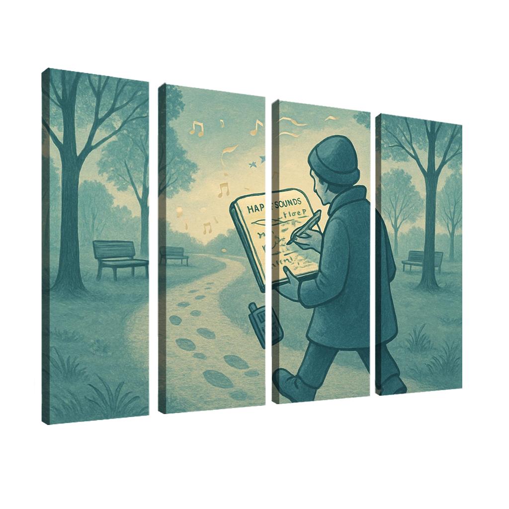 Soundscape Walk Mapping wall art