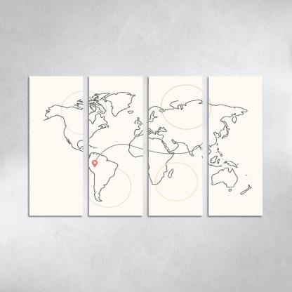 Passport Stamps Of The Sky Sea abstract paintings frame