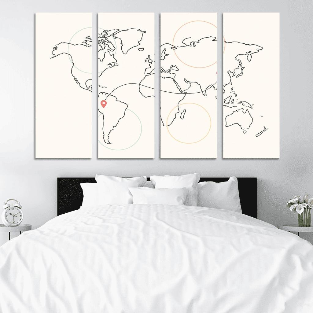 Passport Stamps Of The Sky Sea abstract paintings frame