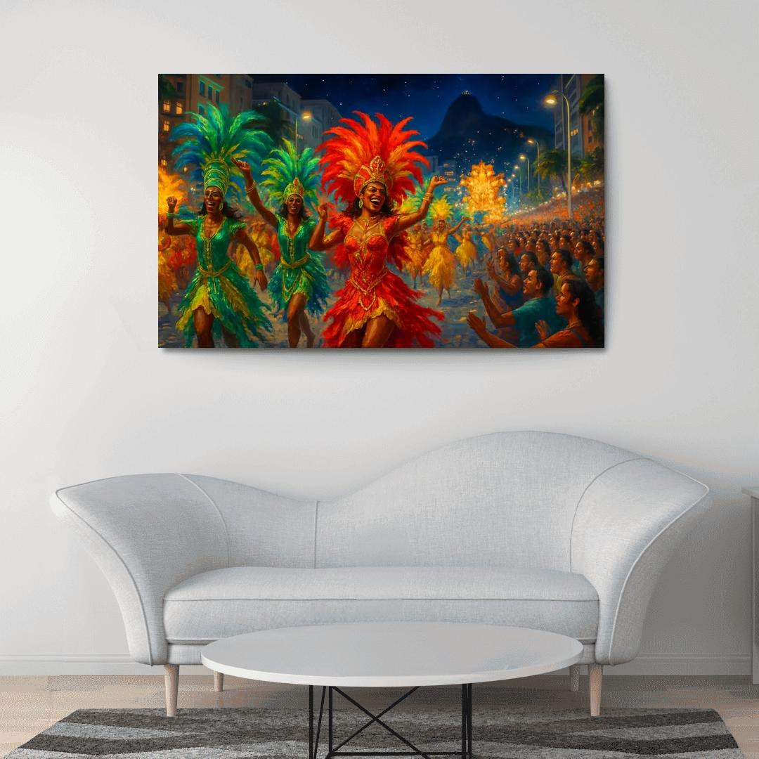 Rio Carnival - Brazil custom paintings frame