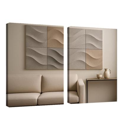 Sculptural Acoustic Felt Wall Panels In Soft Relief framed paintings
