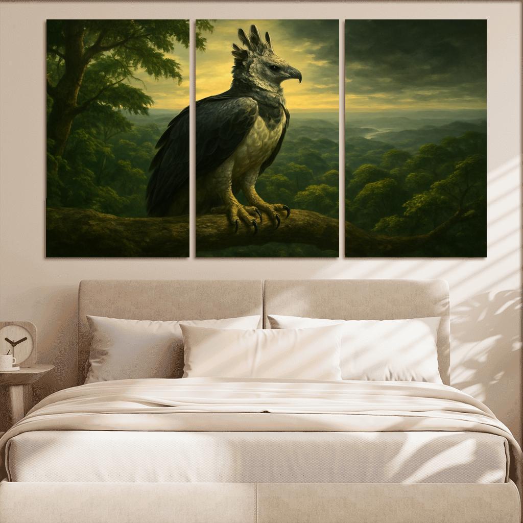 The Regal Harpy Eagle Above The Amazon Canopy oil paintings frame