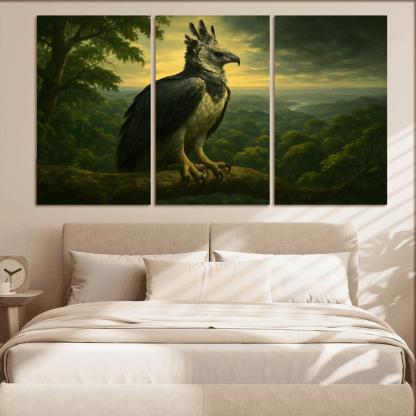 The Regal Harpy Eagle Above The Amazon Canopy oil paintings frame