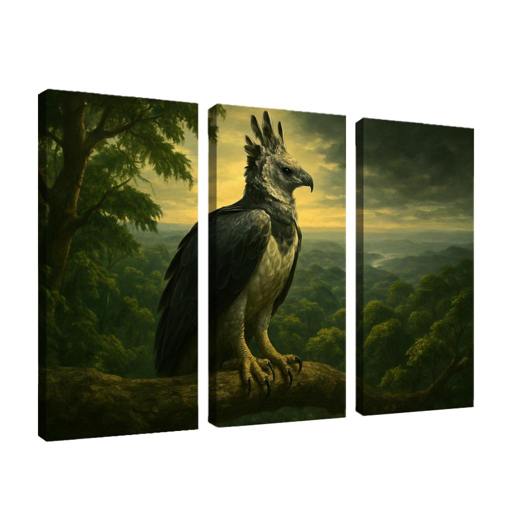 The Regal Harpy Eagle Above The Amazon Canopy oil paintings frame