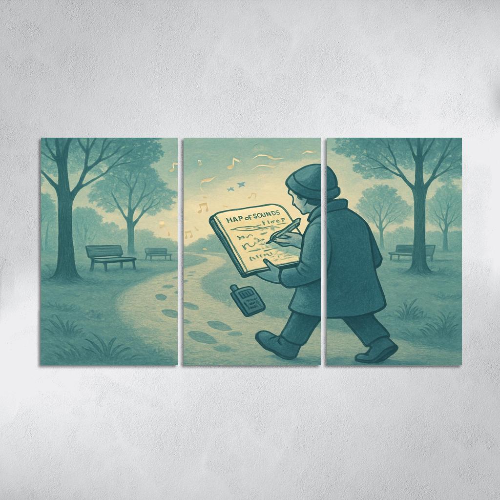 Soundscape Walk Mapping wall art