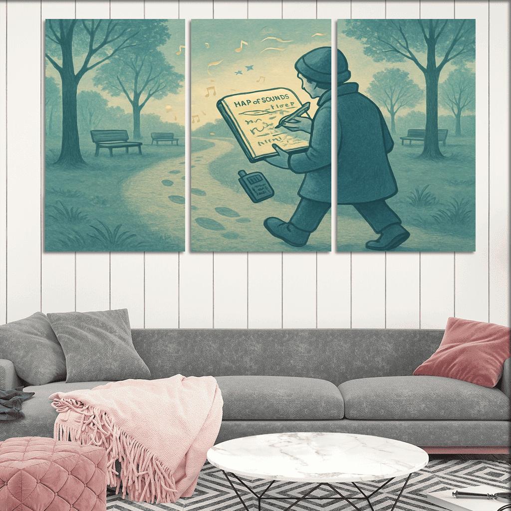 Soundscape Walk Mapping wall art