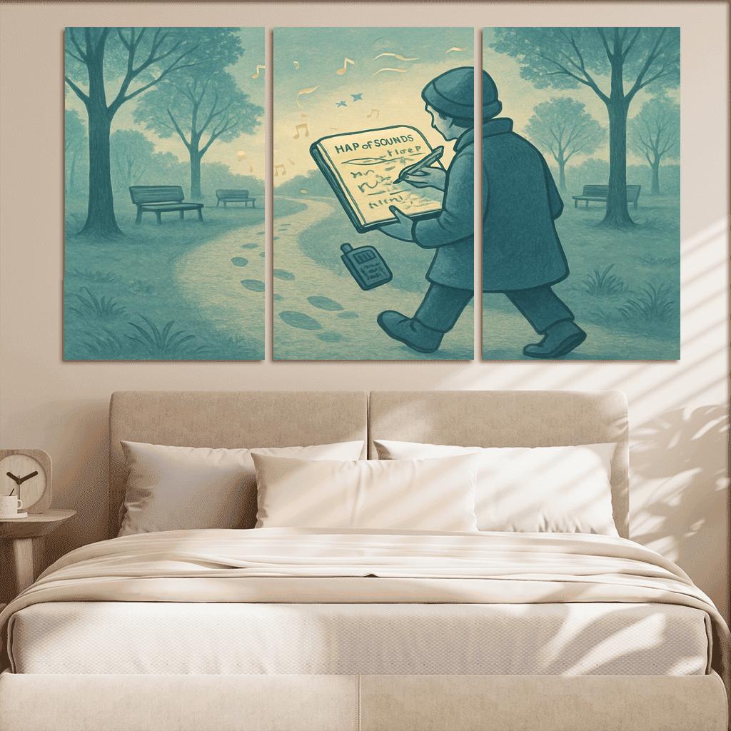 Soundscape Walk Mapping wall art