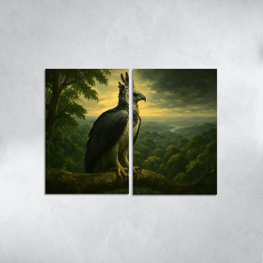 The Regal Harpy Eagle Above The Amazon Canopy oil paintings frame