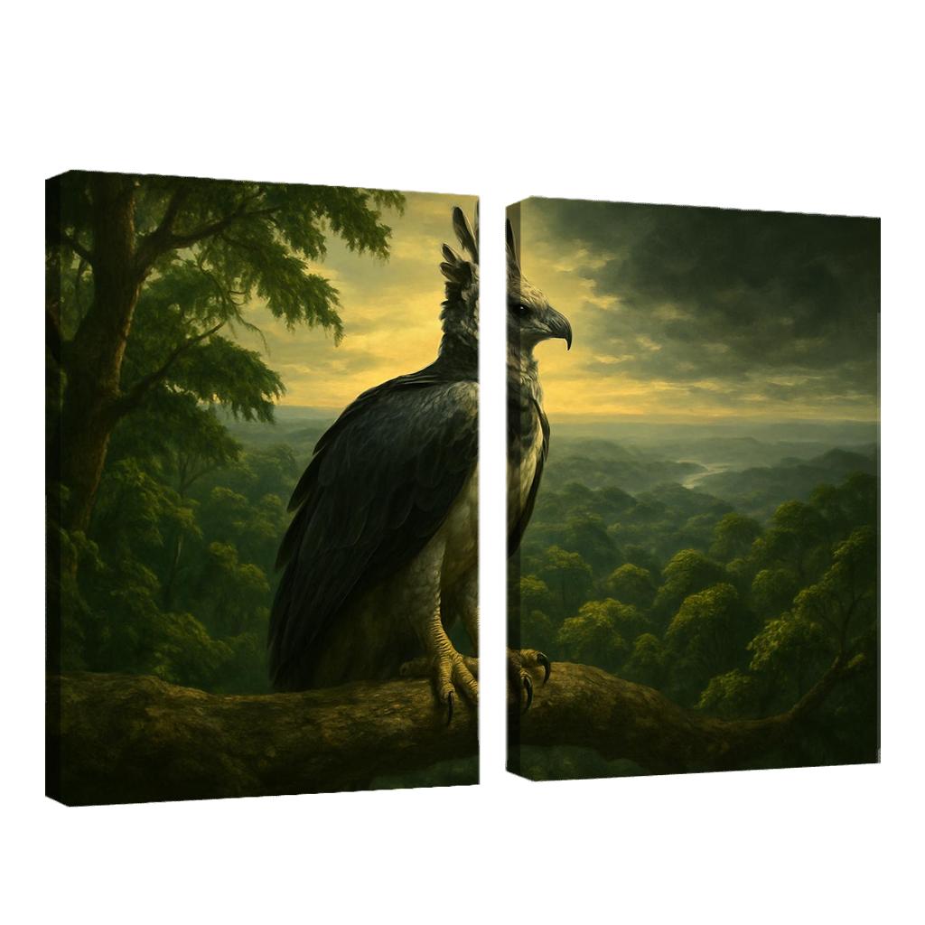 The Regal Harpy Eagle Above The Amazon Canopy oil paintings frame