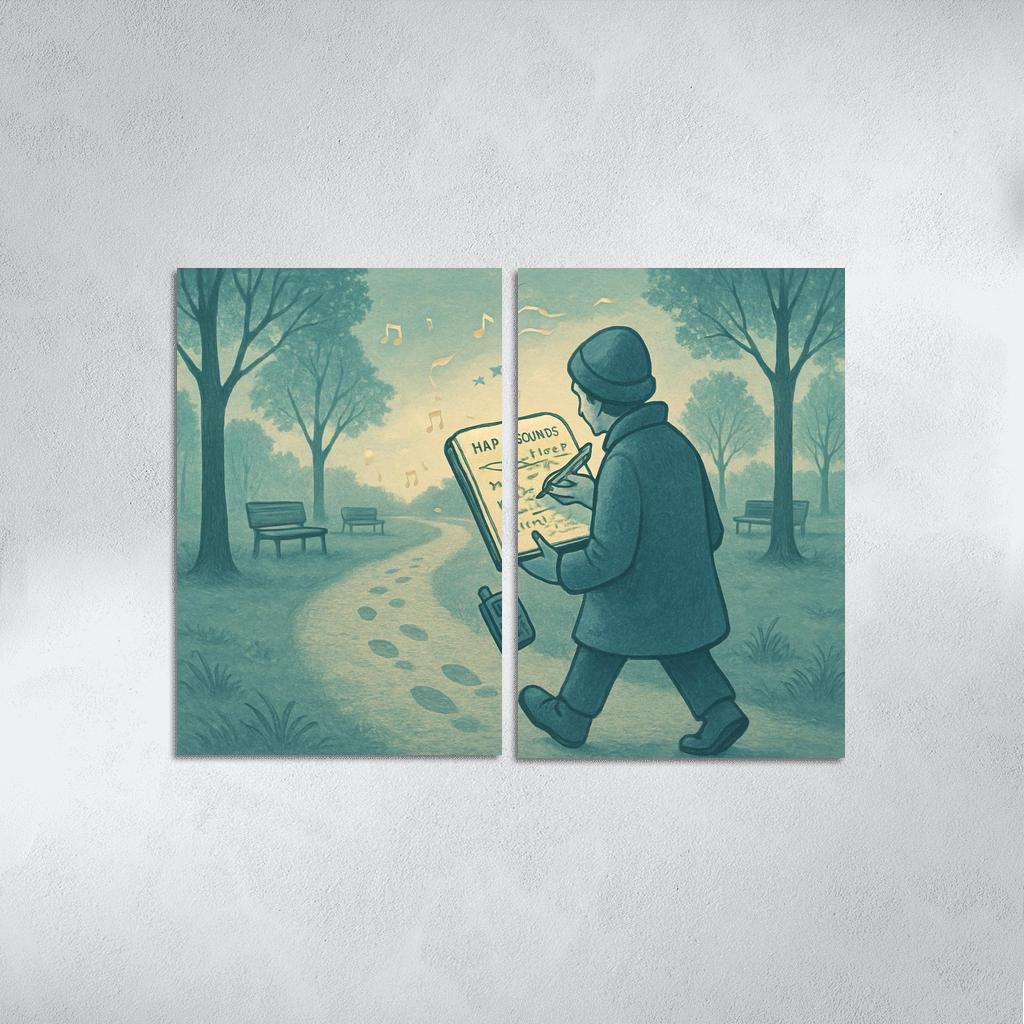 Soundscape Walk Mapping wall art