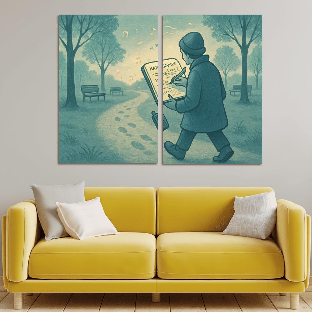 Soundscape Walk Mapping wall art