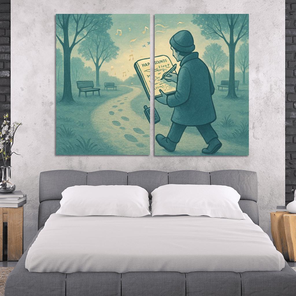 Soundscape Walk Mapping wall art