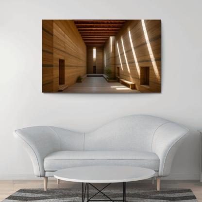 Stratified Rammed Earth Light Cathedral framed paintings