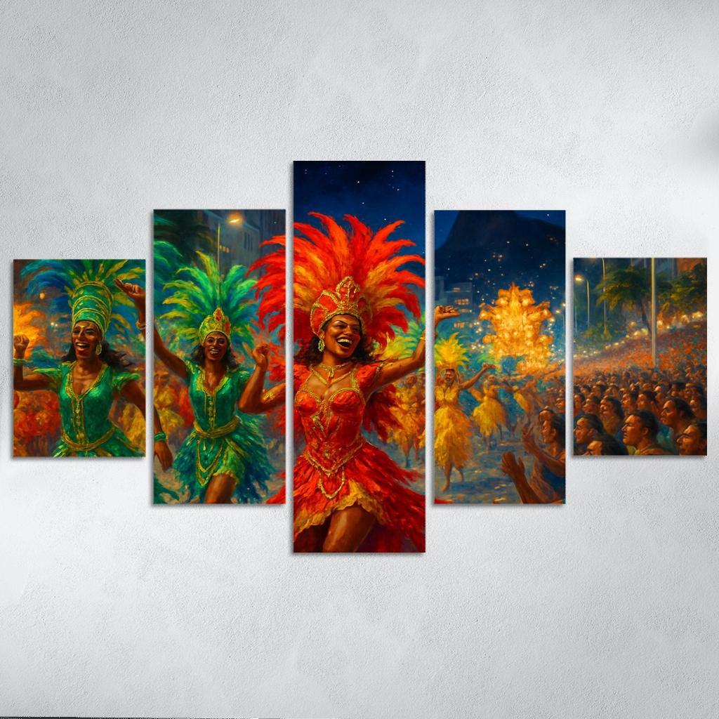 Rio Carnival - Brazil custom paintings frame