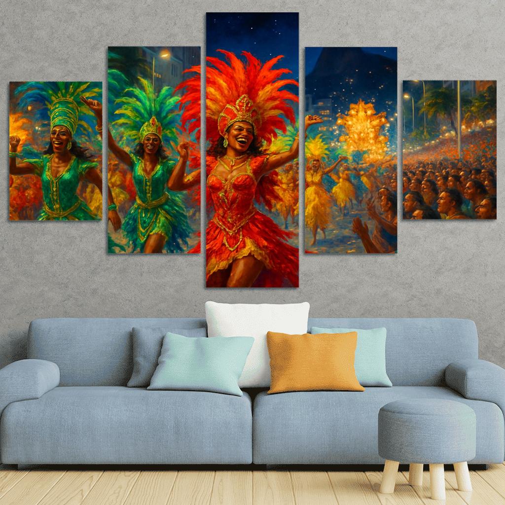 Rio Carnival - Brazil custom paintings frame
