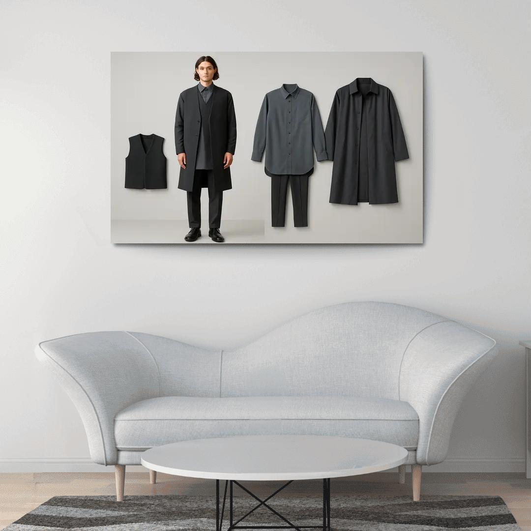 Modular Monochrome Layering Wardrobe Concept art trends