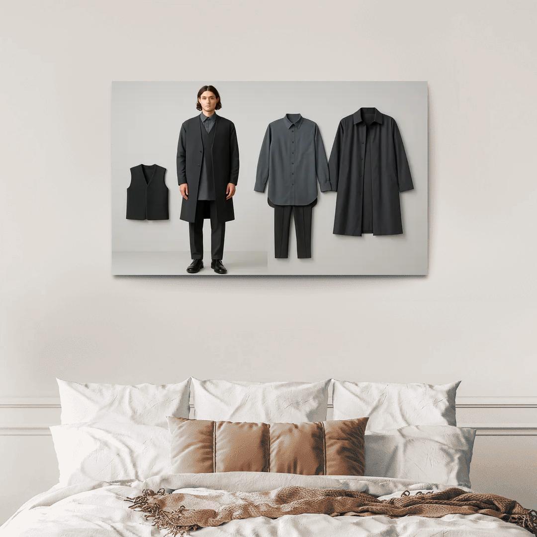 Modular Monochrome Layering Wardrobe Concept art trends