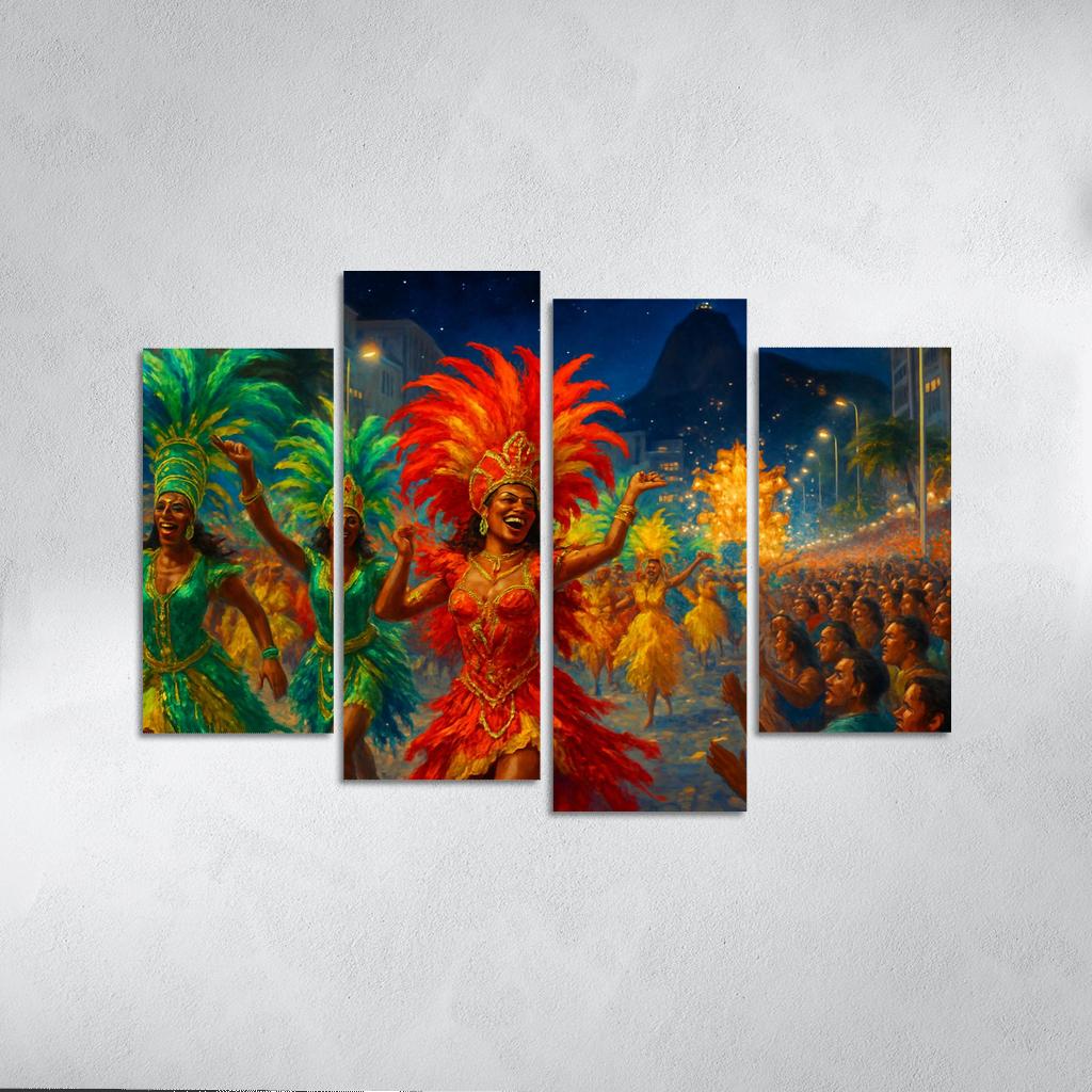 Rio Carnival - Brazil custom paintings frame