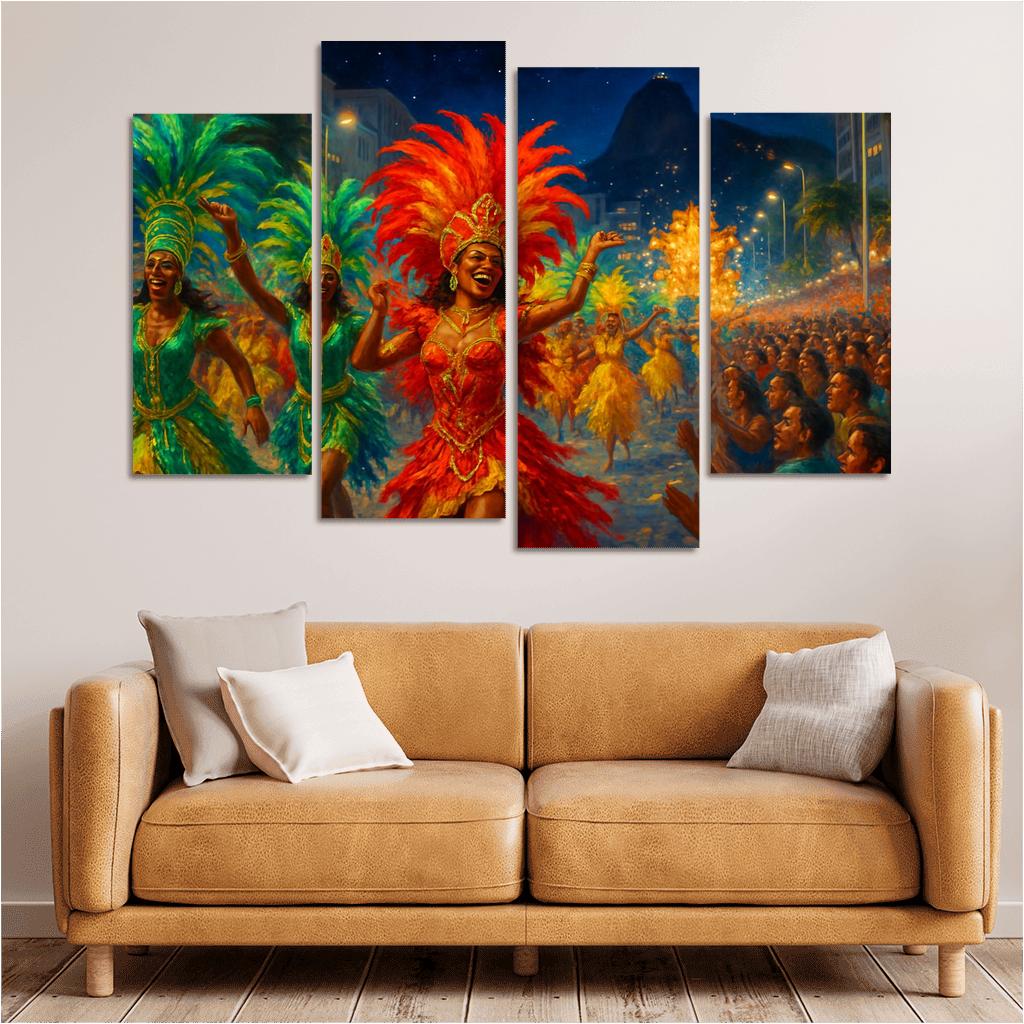 Rio Carnival - Brazil custom paintings frame