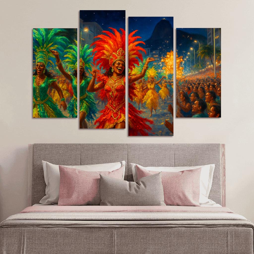 Rio Carnival - Brazil custom paintings frame