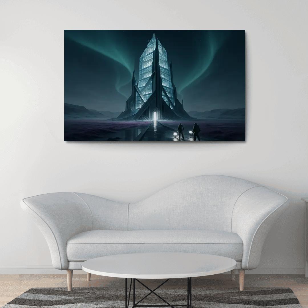 The Cryoglass Archive Spire multi-panel paintings
