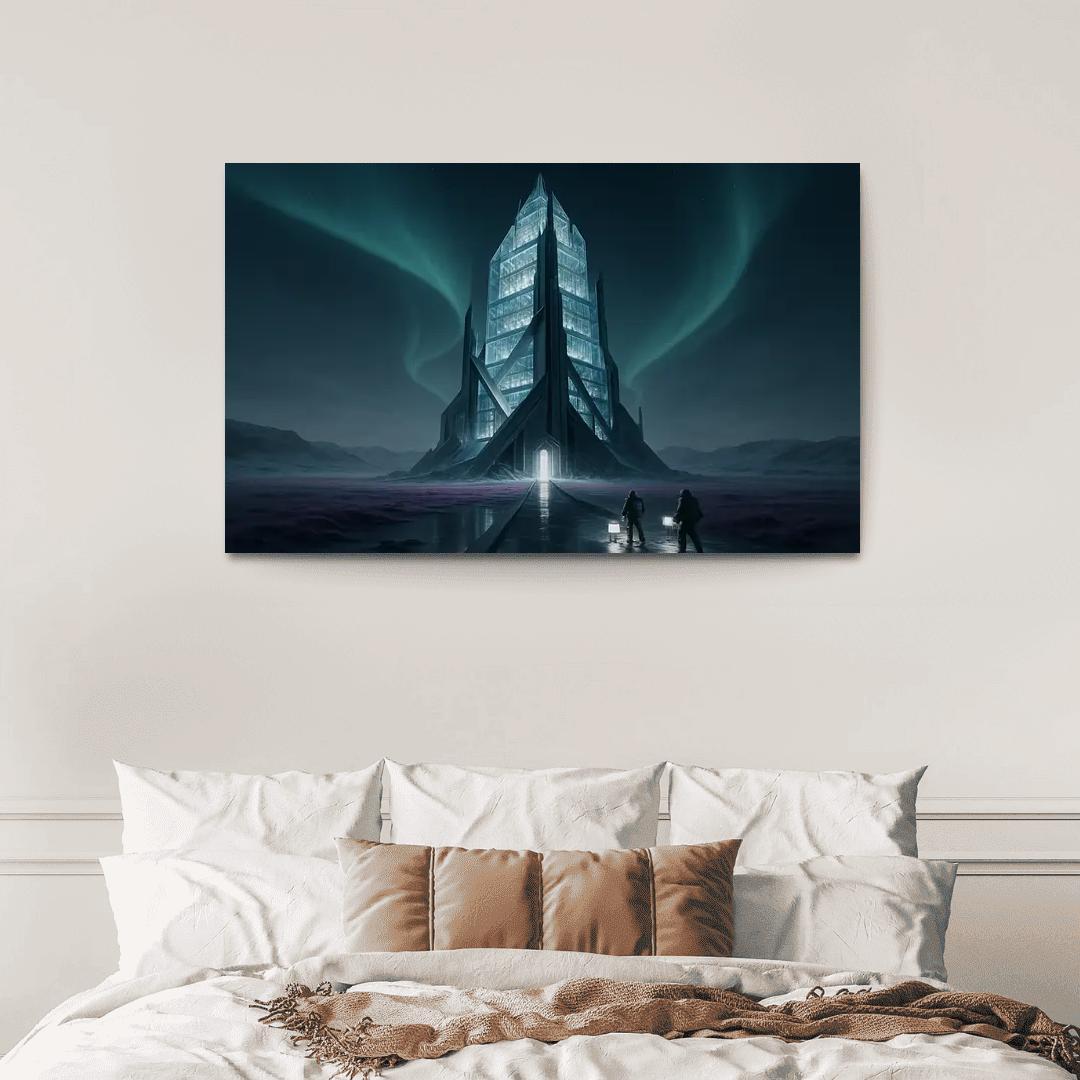 The Cryoglass Archive Spire multi-panel paintings